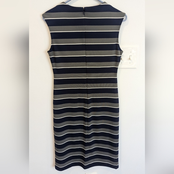 Banana Republic Factory striped shift midi dress, size 2 - Picture 2 of 4